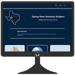 Spring Klein Business Builders desktop site